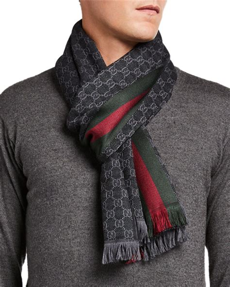 gucci scarf for male|Men's Designer Gucci Scarves .